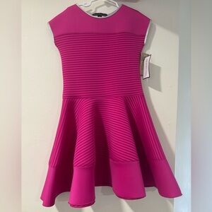 Dolls & Divas Couture Vibrant Pink Striped Dress